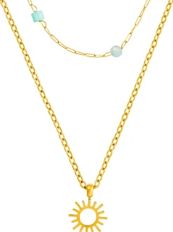 Layering Kette - Steel Sun