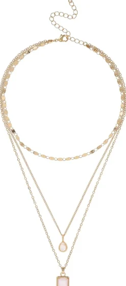 Layering Kette - White Pendants