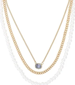 Layering-Kette - Elegant Crystal