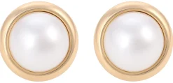 Ohrclips - Golden Pearl Duo