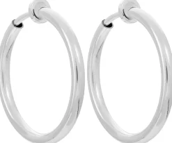 Ohrclips - Silver Hoops