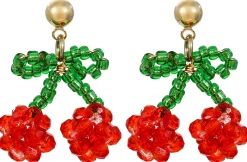 Ohrstecker - Beaded Cherry