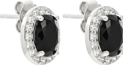 Ohrstecker - Black Oval