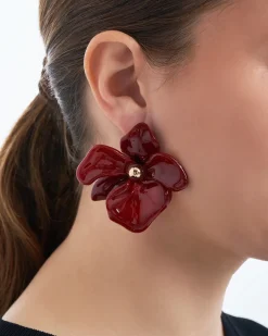 Ohrstecker - Burgundy Blossom