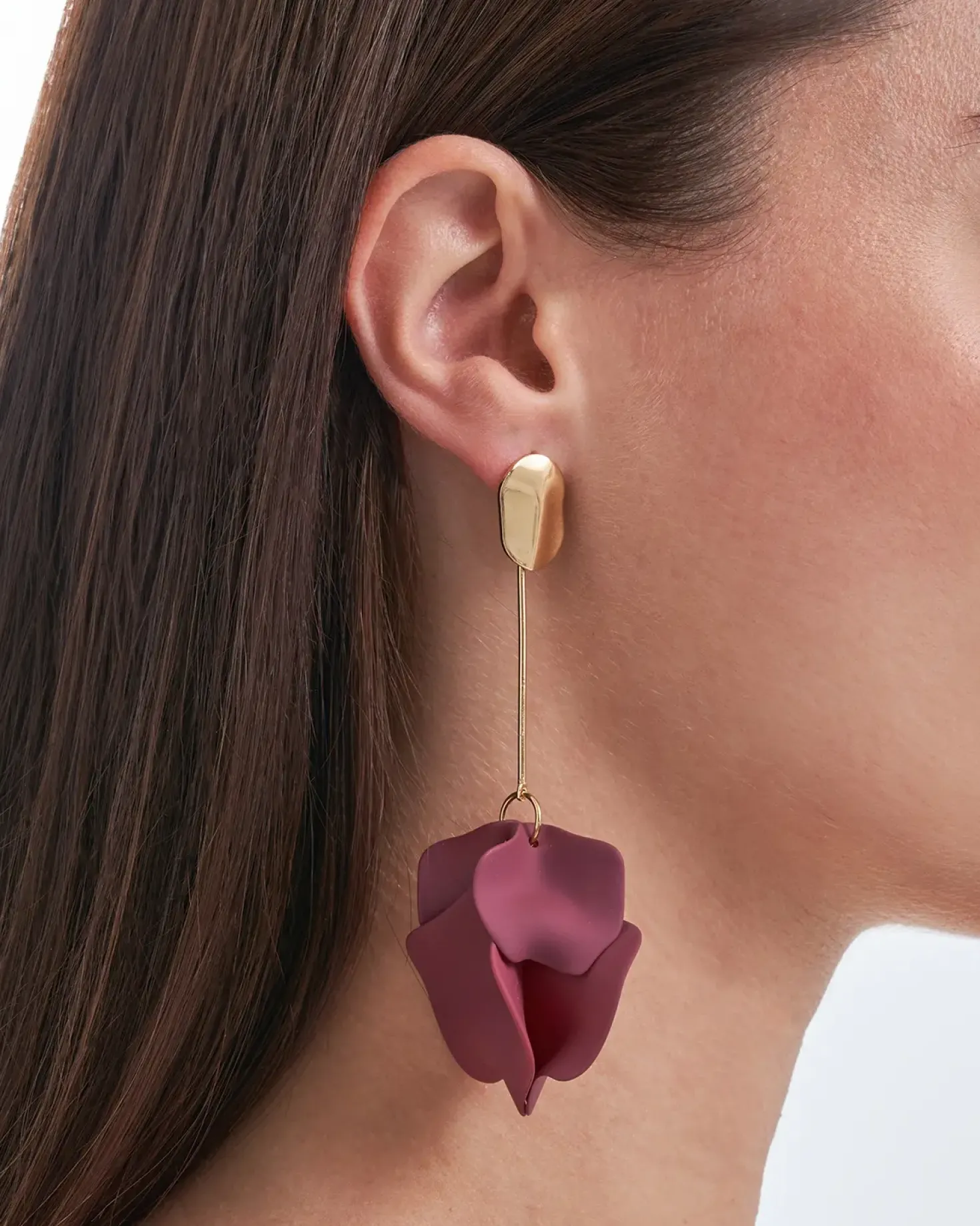 Ohrstecker - Burgundy Flower