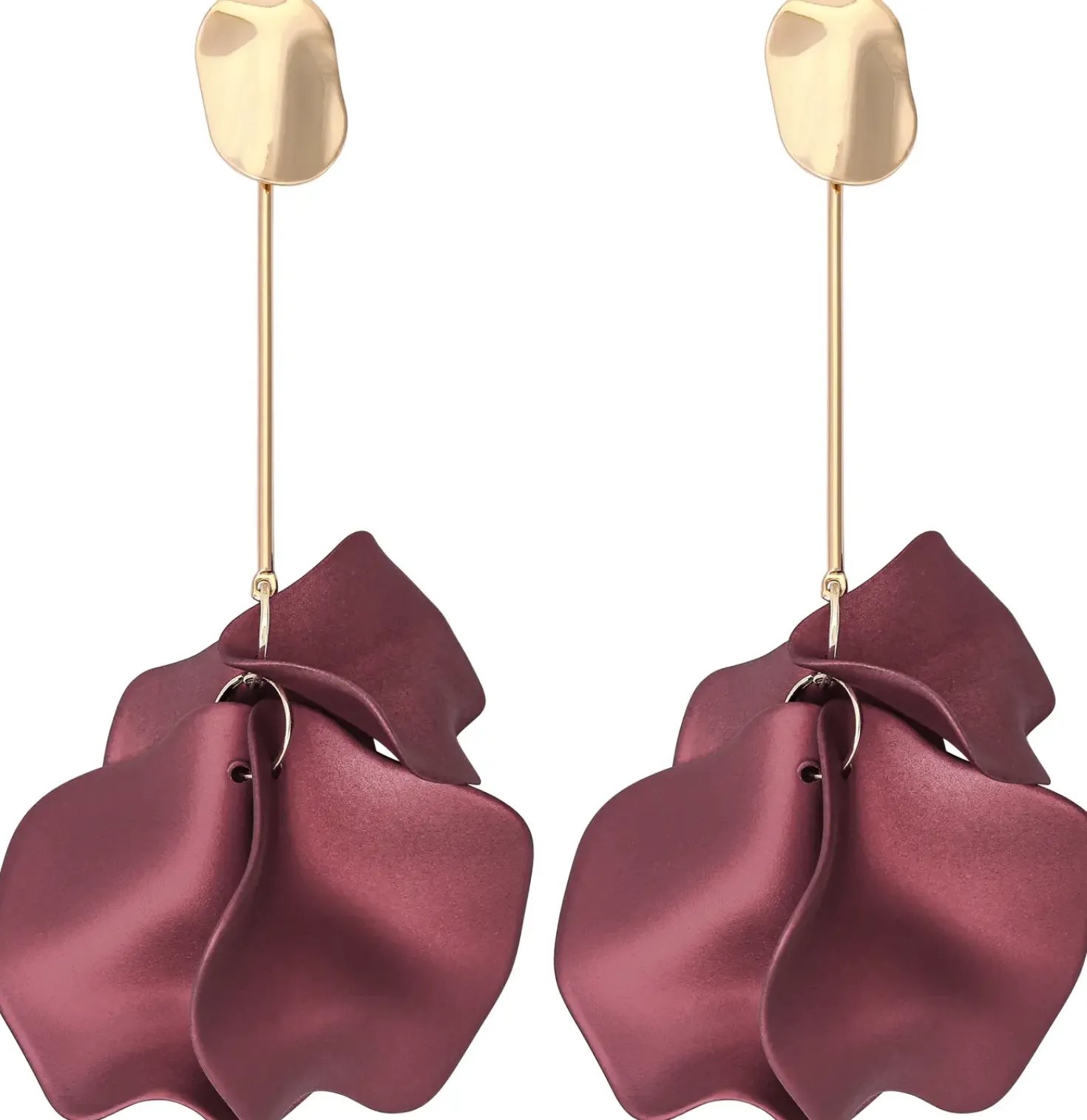 Ohrstecker - Burgundy Flower