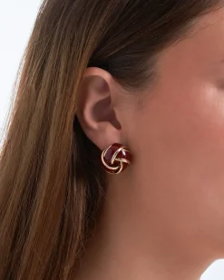 Ohrstecker - Burgundy Knot