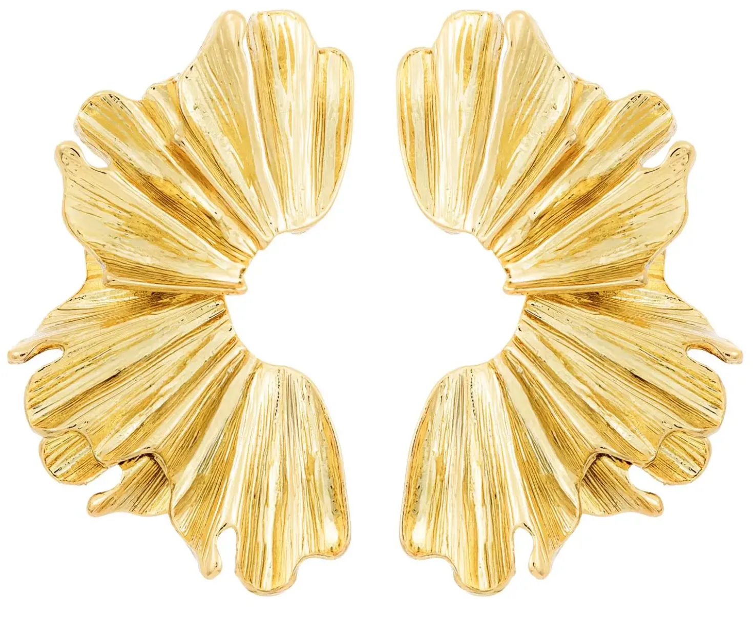 Ohrstecker - Golden Fan