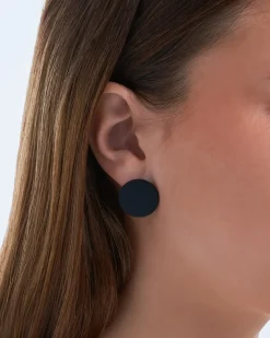 Ohrstecker - Plain Black