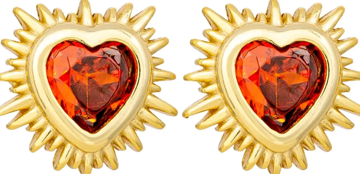 Ohrstecker - Red Zirconia