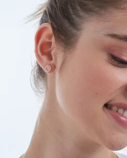 Ohrstecker - Rose Cateye