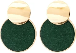 Ohrstecker - Round Agate