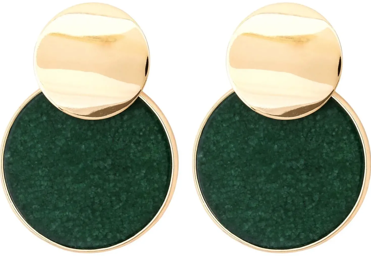 Ohrstecker - Round Agate