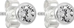 Ohrstecker - Round Zirconia