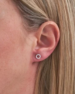 Ohrstecker - Silvery Circle