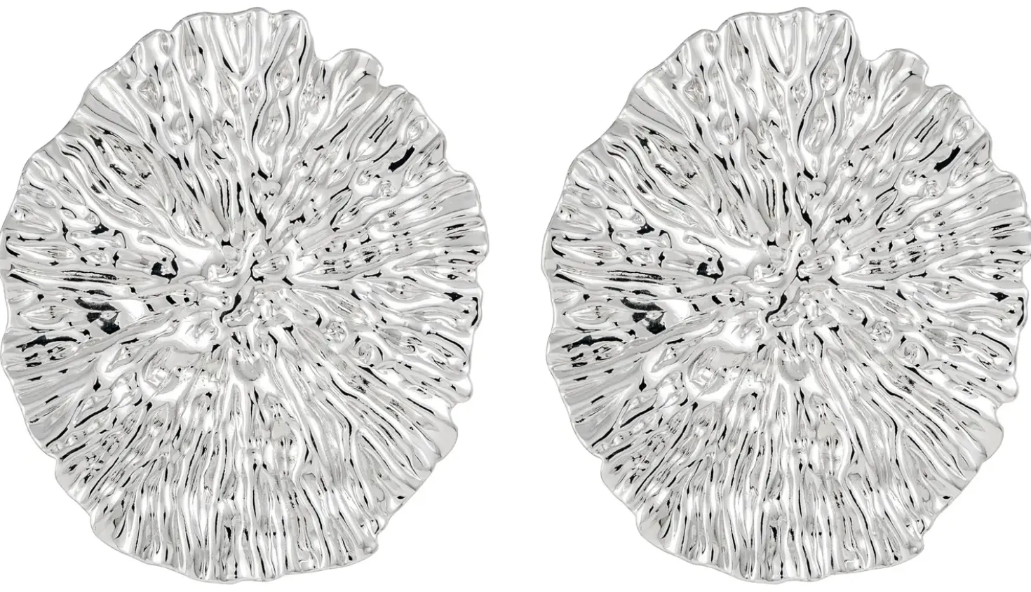 Ohrstecker - Structured Oval