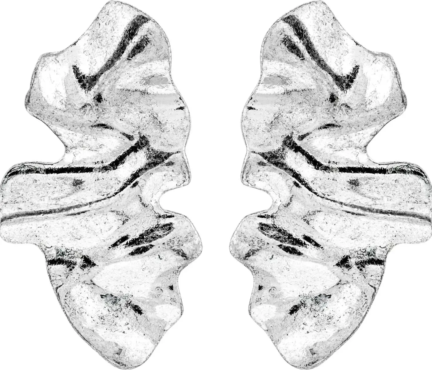 Ohrstecker - Waved Leaf