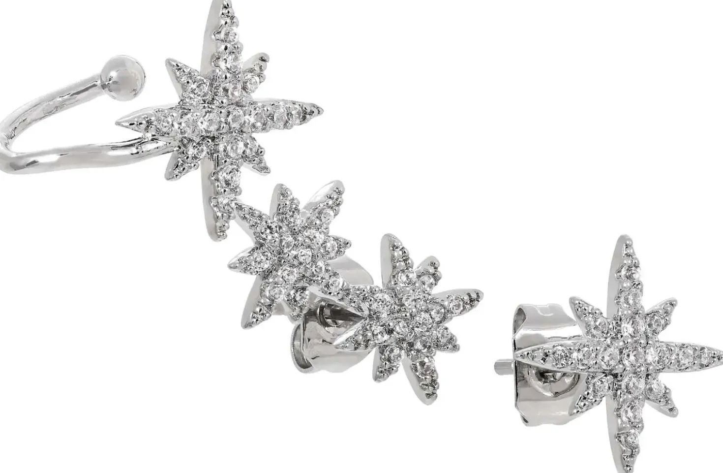 Ohrstecker - Zirconia Stars