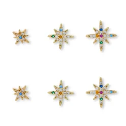Ohrstecker-Set - Colorful Stars