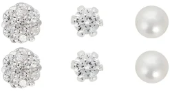 Ohrstecker-Set - Glamour Flower