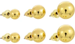 Ohrstecker-Set - Golden Balls