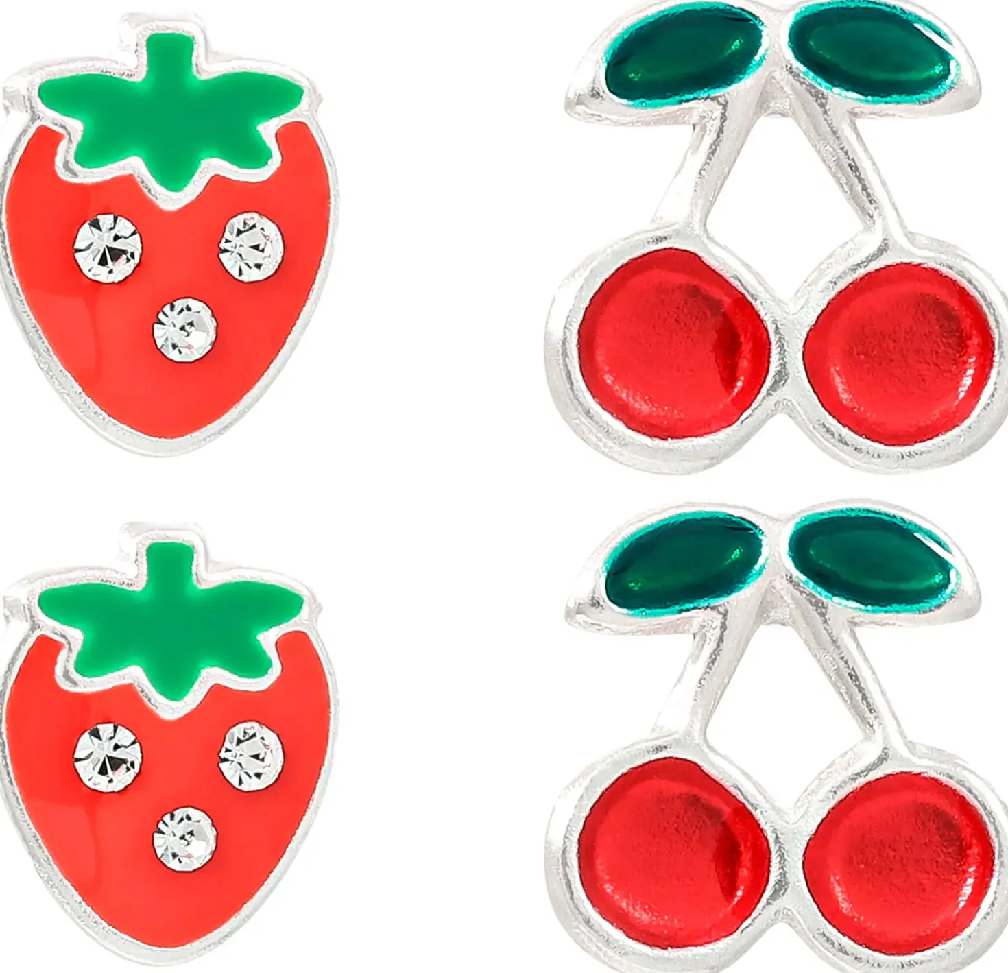 Ohrstecker-Set - Red Fruits