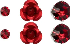 Ohrstecker-Set - Red Passion