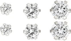 Ohrstecker-Set - Silver Trio