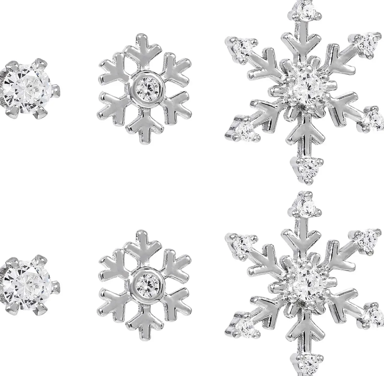 Ohrstecker-Set - Snowflake Sparkle