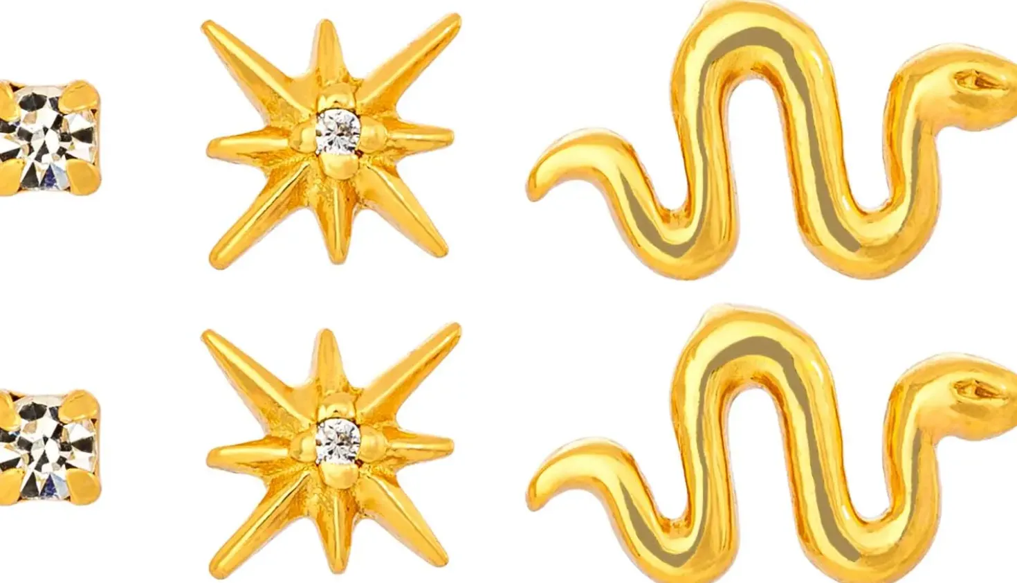 Ohrstecker-Set - Sparkling Stars