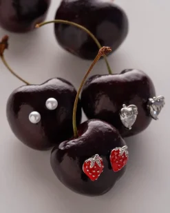 Ohrstecker-Set - Strawberry Trio