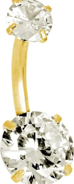 Piercing - Golden Zirkonia