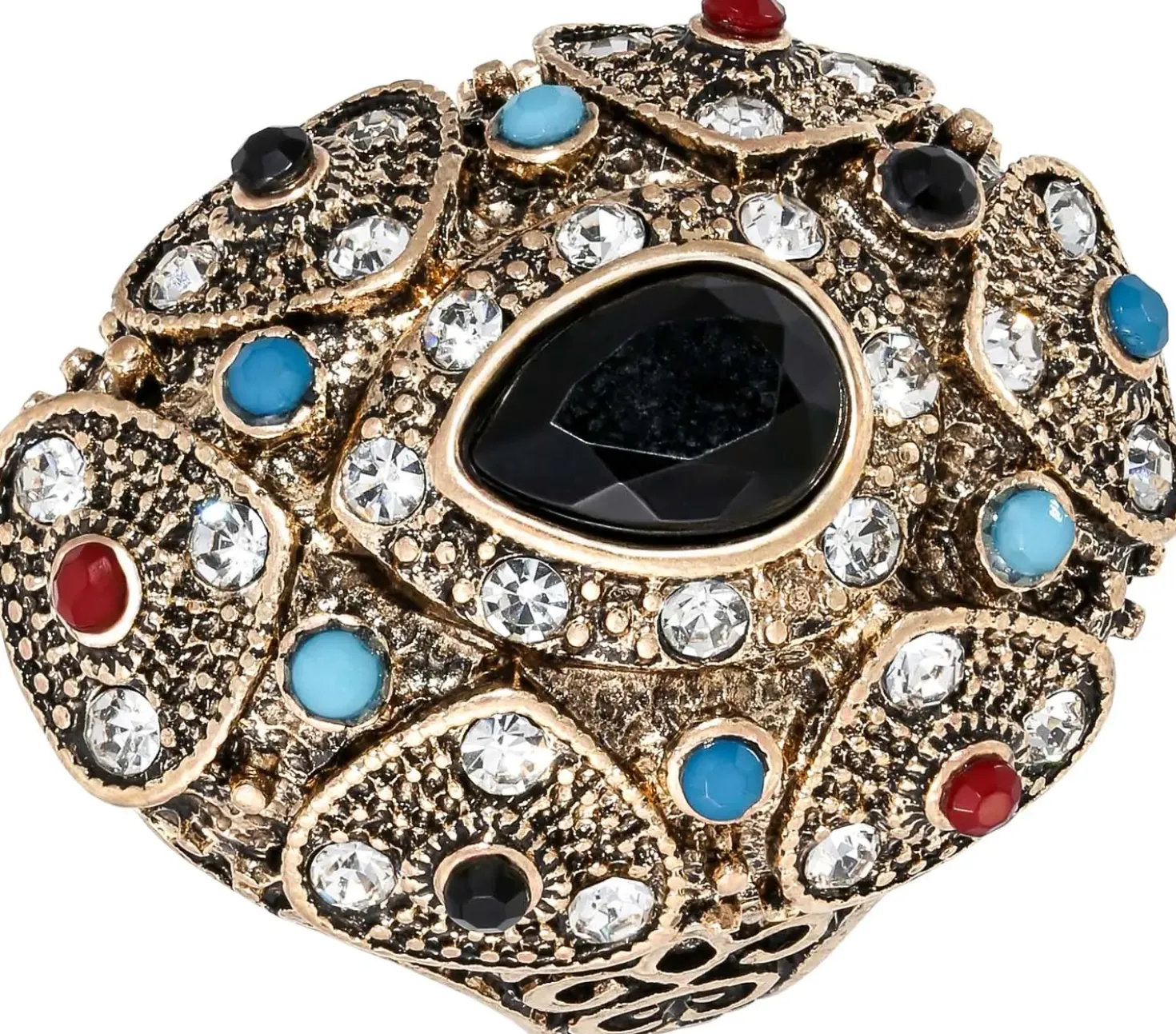 Ring - Black Teardrop