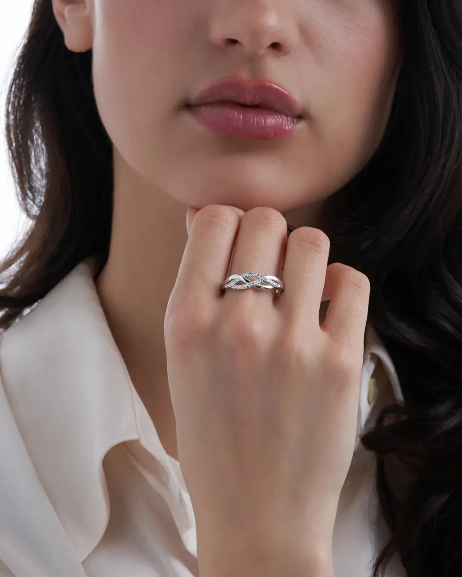 Ring - Braided Sparkle