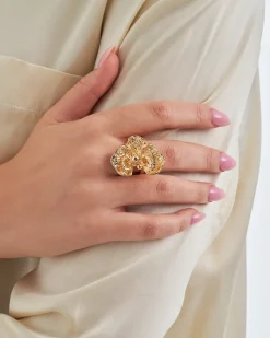 Ring - Golden Orchid