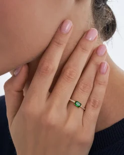 Ring - Green Rectangle