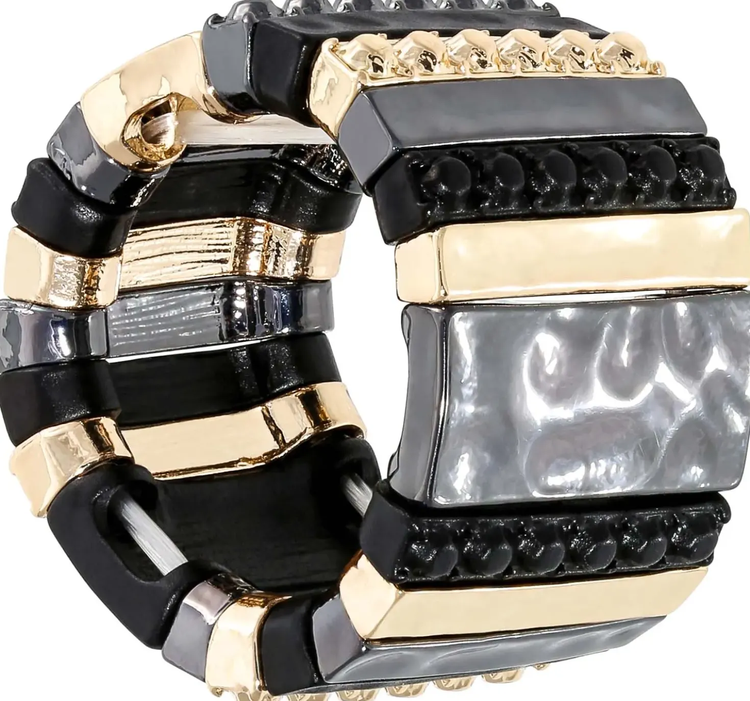 Ring - Metallic Stripes