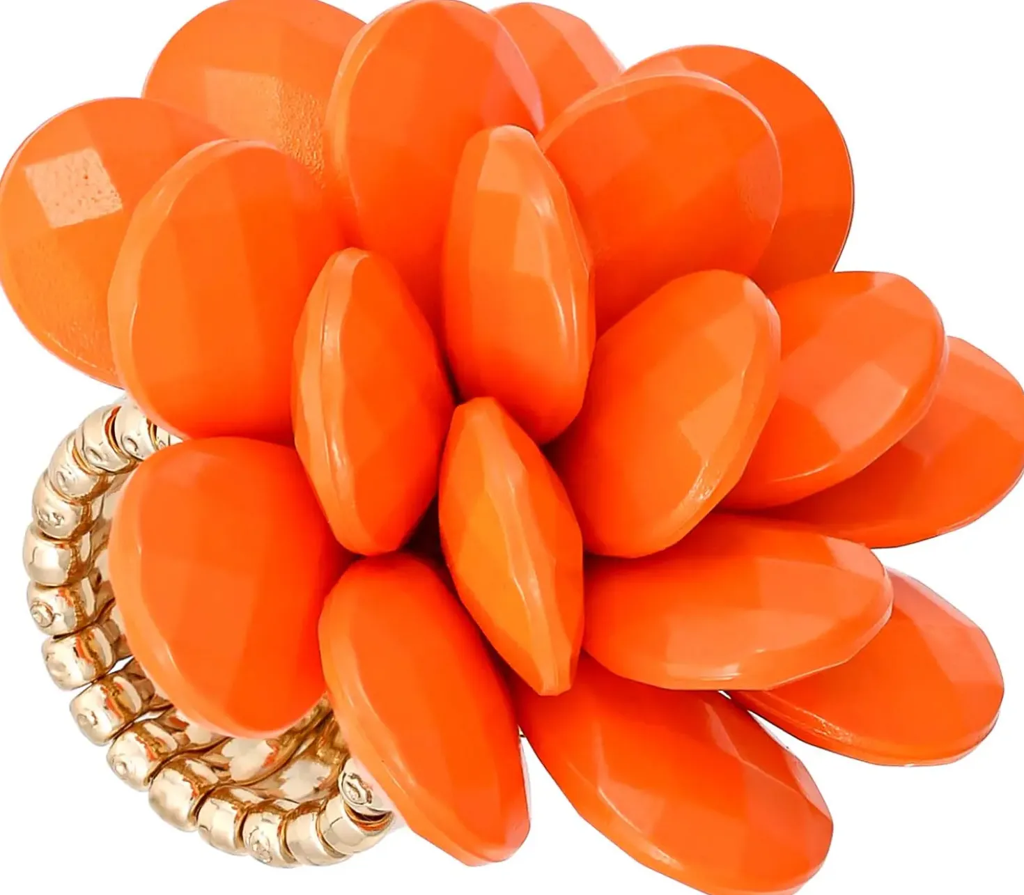 Ring - Orange Flower