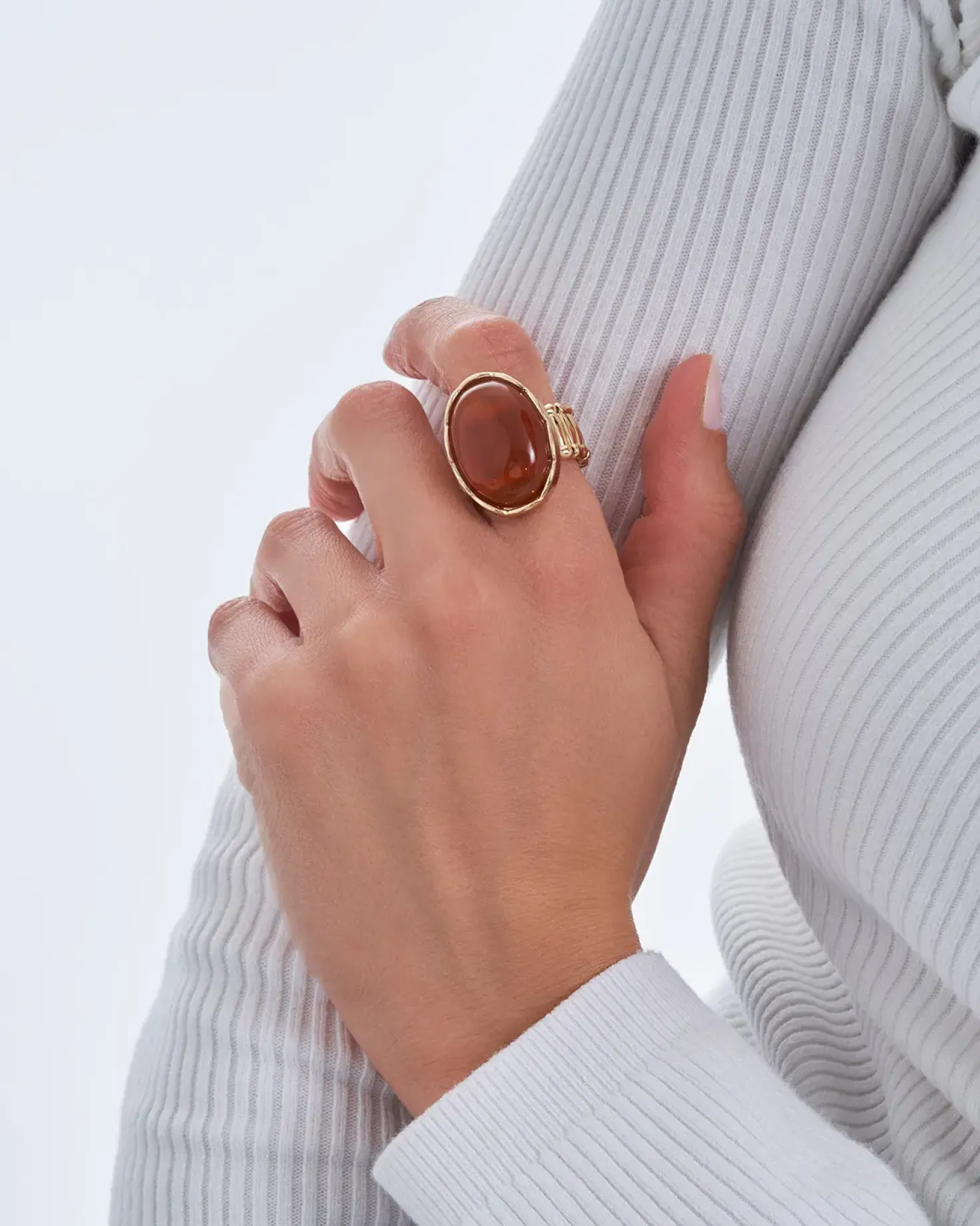 Ring - Orange Oval