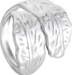 Ring - Steel Leaves