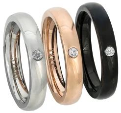 Ringe-Set - Shiny Steel