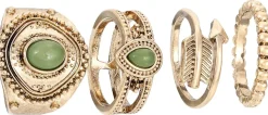 Ring-Set - Antique Green