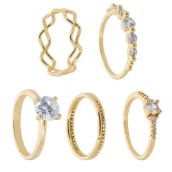 Ring-Set - Golden Elegance