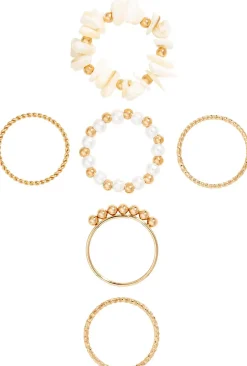 Ring-Set - Golden Shell