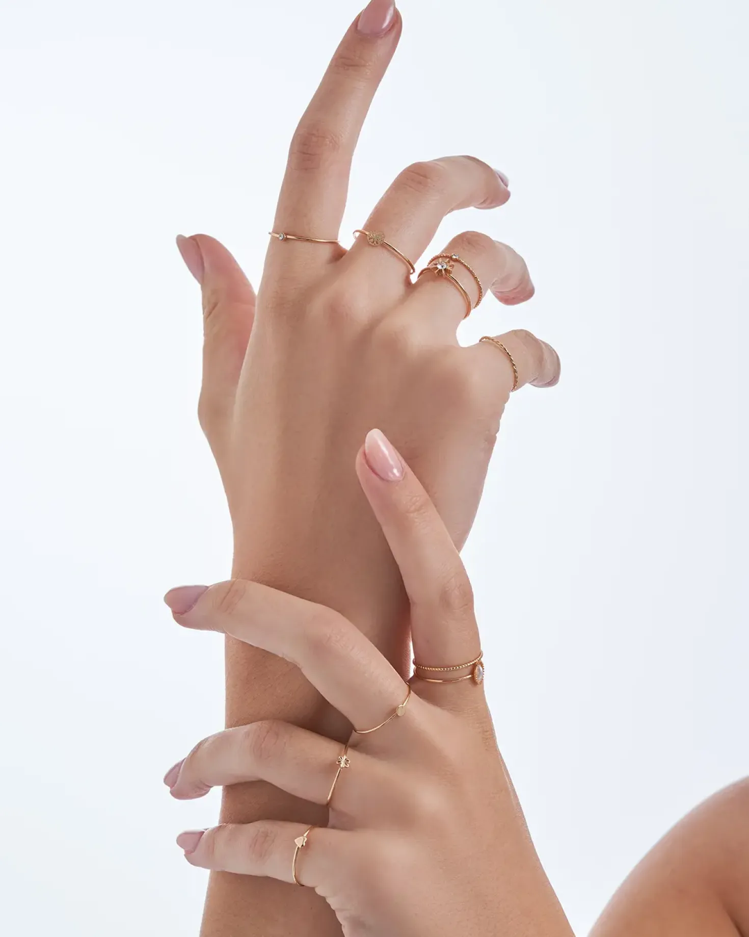 Ring-Set - Golden Vintage