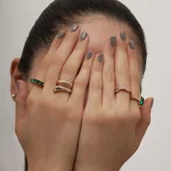 Ring-Set - Green Mystique