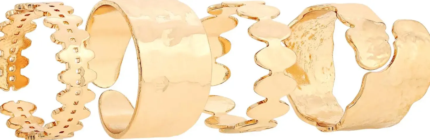 Ring-Set - Hammered Shine