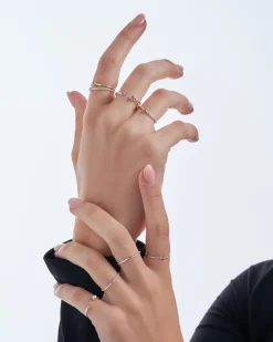 Ring-Set - Silver Glam