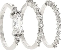 Ring-Set - Sparkling Navette