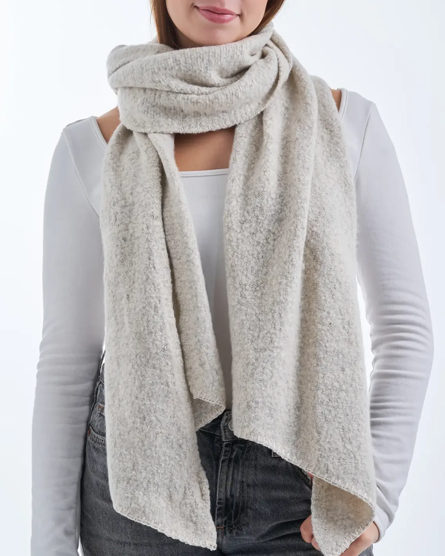 Schal - Beige Melange